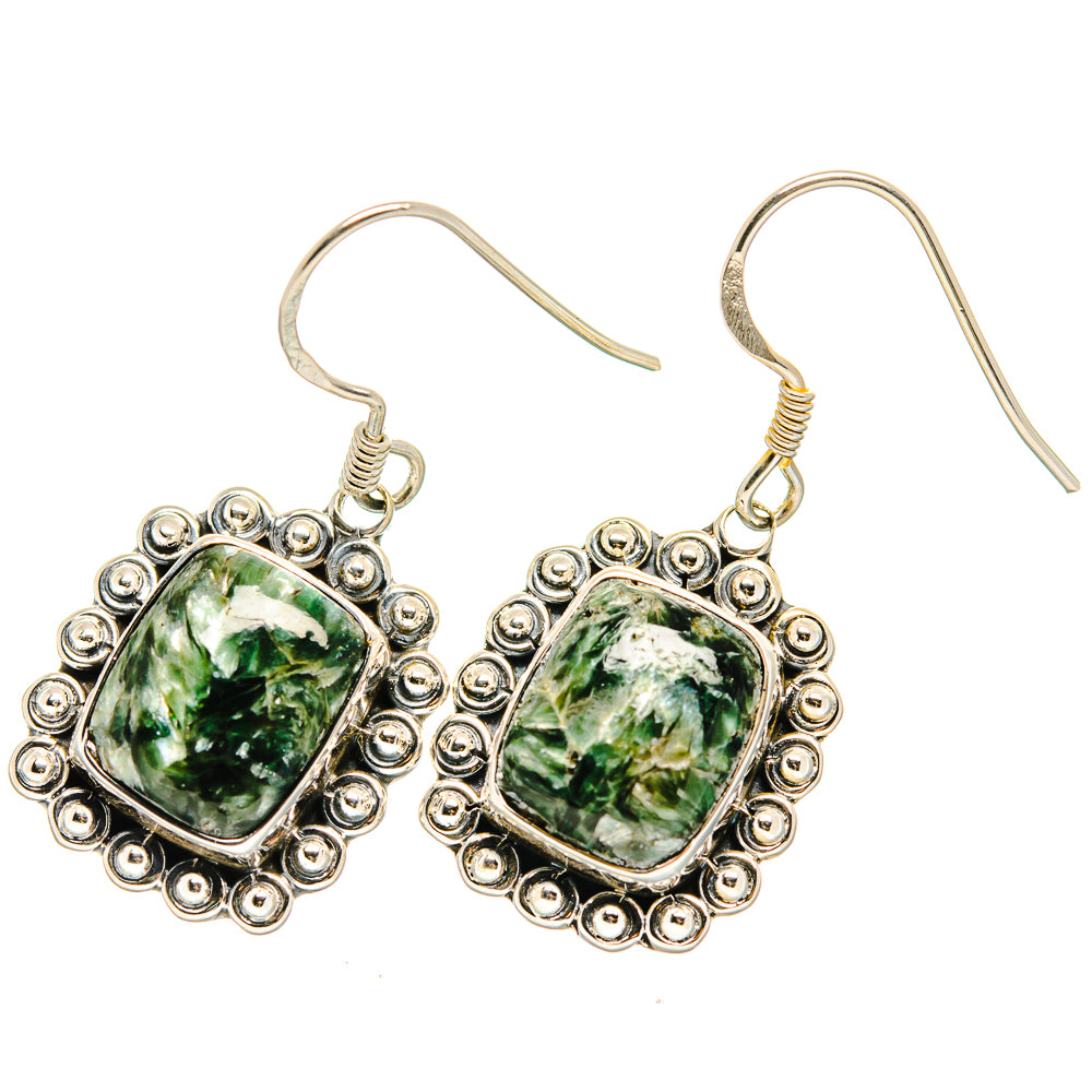 Seraphinite Earrings handcrafted by Ana Silver Co - EARR422662
