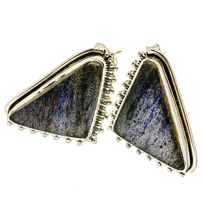 Pyrite Agate Earrings handcrafted by Ana Silver Co - EARR422665