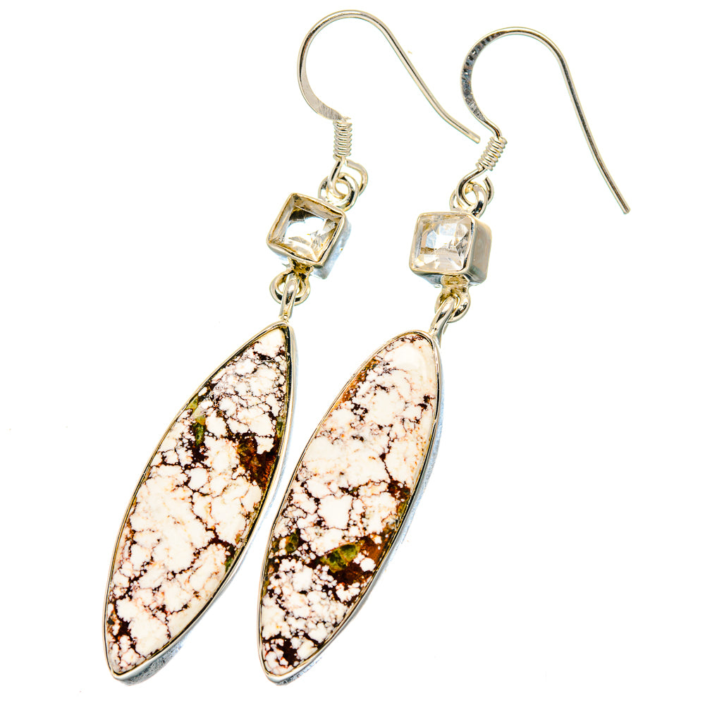 Wild Horse Jasper Earrings handcrafted by Ana Silver Co - EARR422675