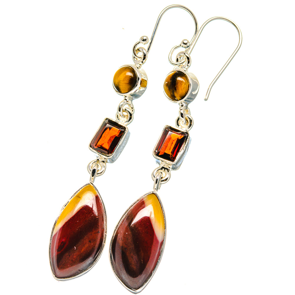 Mookaite Earrings handcrafted by Ana Silver Co - EARR422681