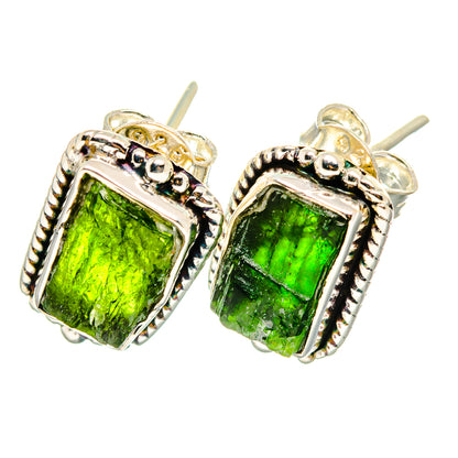 Chrome Diopside Earrings handcrafted by Ana Silver Co - EARR422684