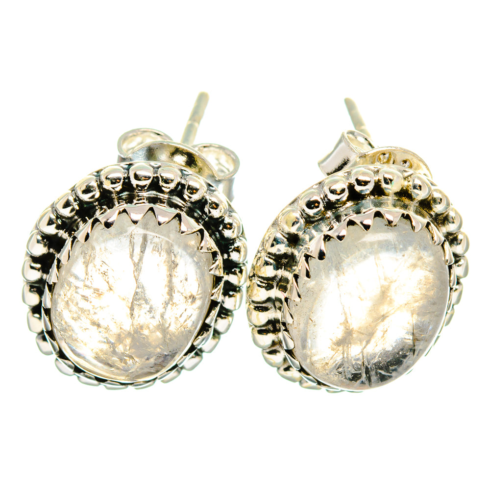 Rainbow Moonstone Earrings handcrafted by Ana Silver Co - EARR422687