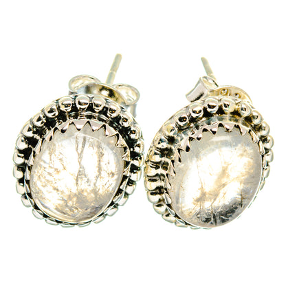 Rainbow Moonstone Earrings handcrafted by Ana Silver Co - EARR422687