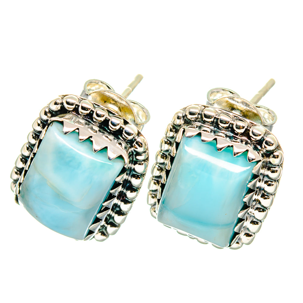 Larimar Earrings handcrafted by Ana Silver Co - EARR422688