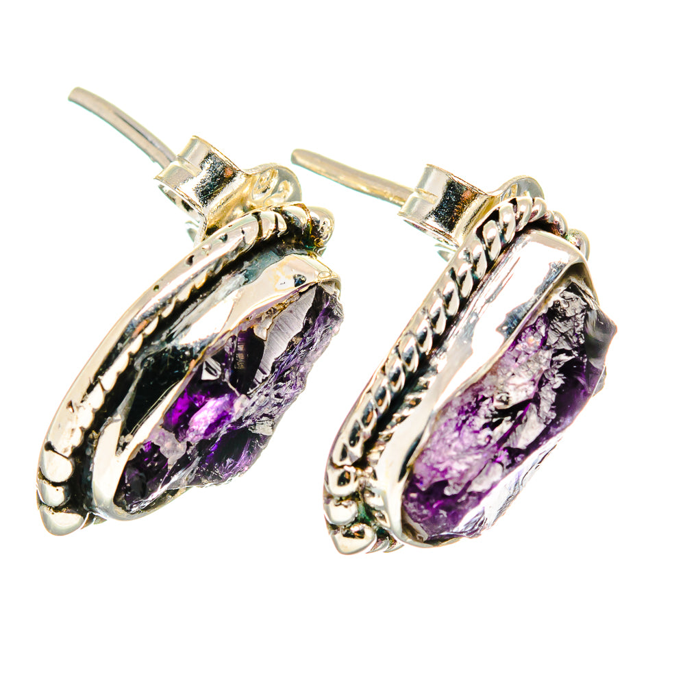 Amethyst Earrings handcrafted by Ana Silver Co - EARR422690