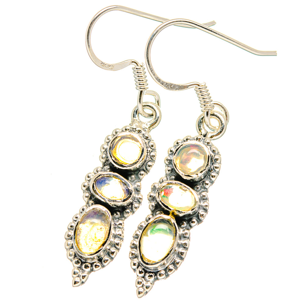 Ethiopian Opal Earrings handcrafted by Ana Silver Co - EARR422701