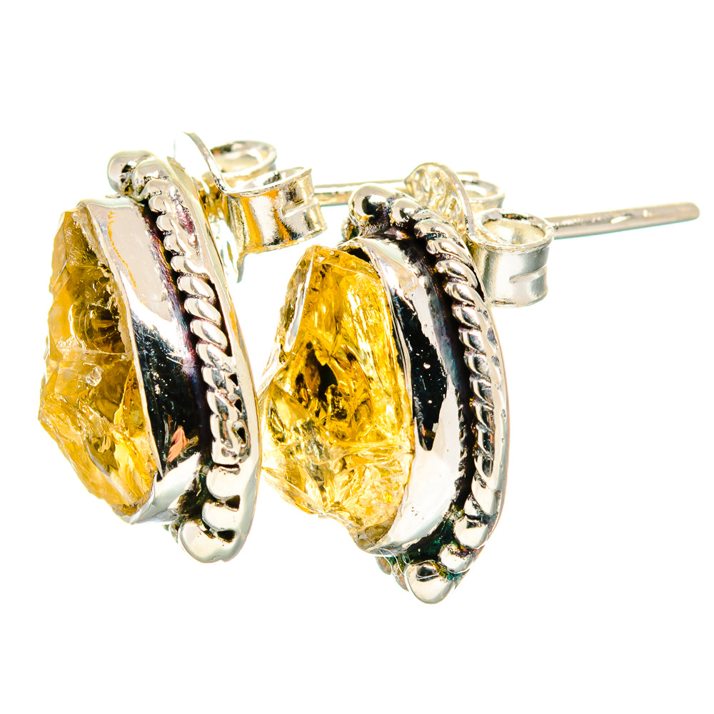 Citrine Earrings handcrafted by Ana Silver Co - EARR422722