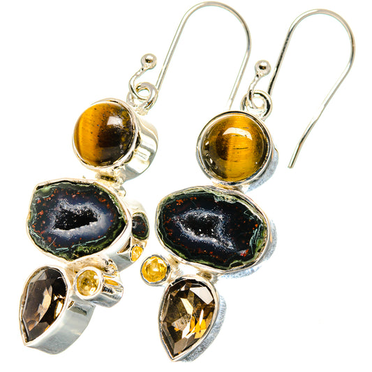 Coconut Geode Druzy Earrings handcrafted by Ana Silver Co - EARR422723