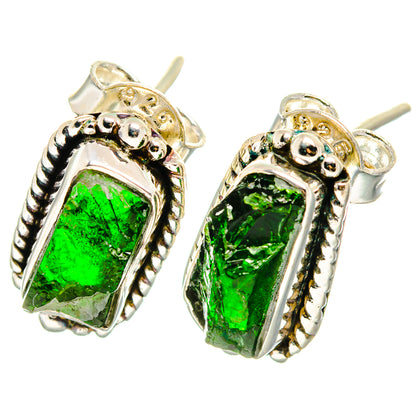 Chrome Diopside Earrings handcrafted by Ana Silver Co - EARR422726