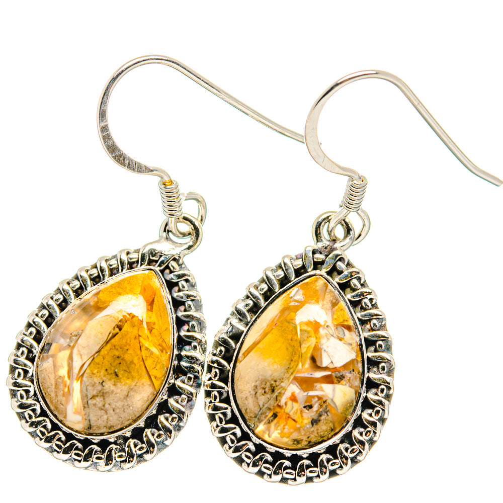 Brecciated Mookaite Earrings handcrafted by Ana Silver Co - EARR422727
