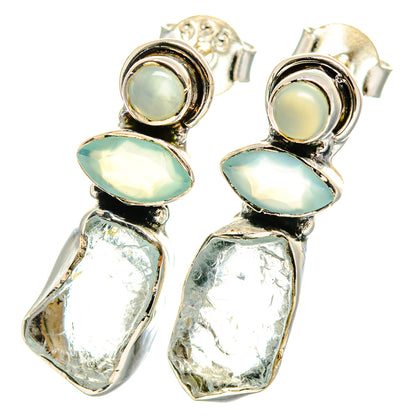 Aquamarine Earrings handcrafted by Ana Silver Co - EARR422731