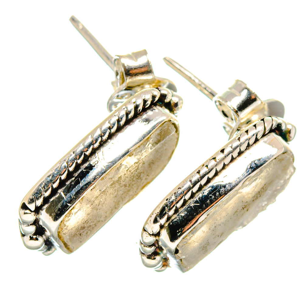 Rainbow Moonstone Earrings handcrafted by Ana Silver Co - EARR422733