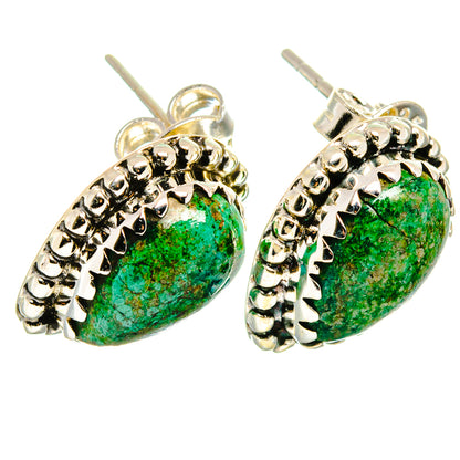 Chrysocolla Earrings handcrafted by Ana Silver Co - EARR422734