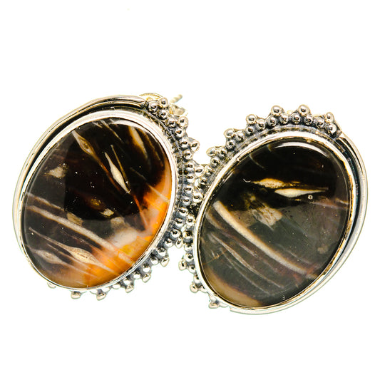Turkish Tube Agate Earrings handcrafted by Ana Silver Co - EARR422737