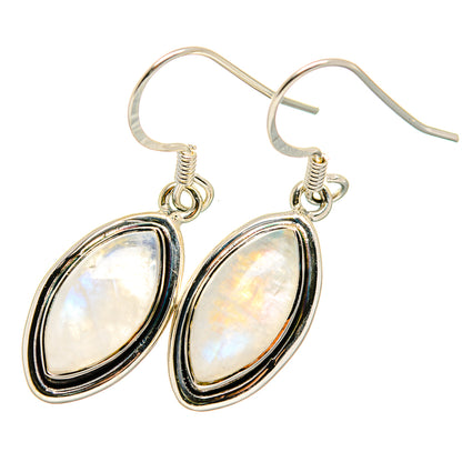 Rainbow Moonstone Earrings handcrafted by Ana Silver Co - EARR422756