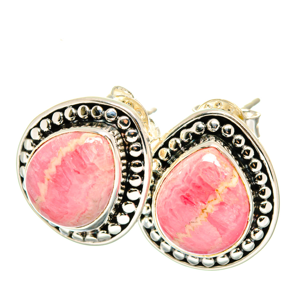 Rhodochrosite Earrings handcrafted by Ana Silver Co - EARR422767