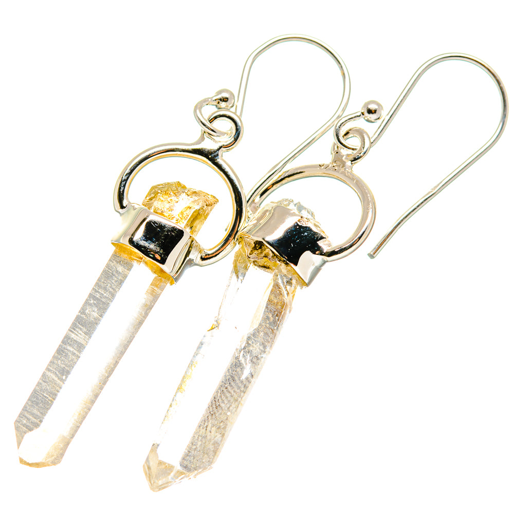 Herkimer Diamond Earrings handcrafted by Ana Silver Co - EARR422771