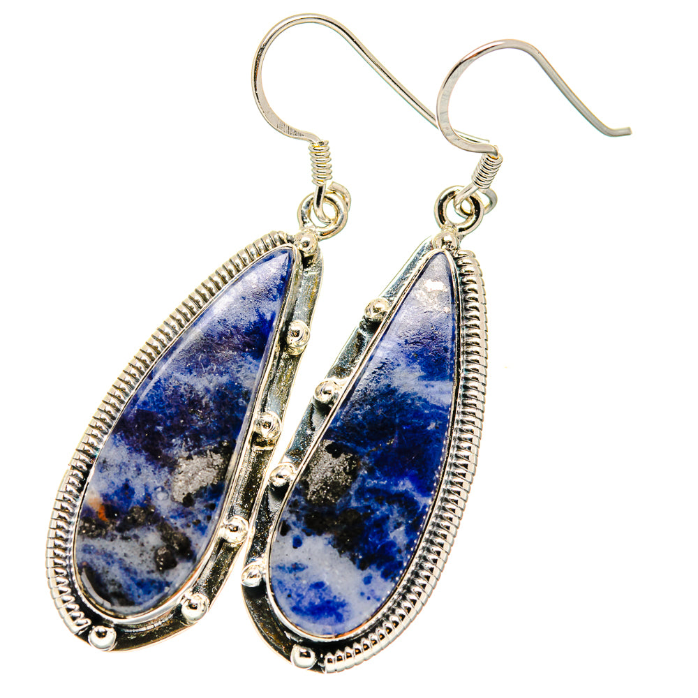 Sodalite Earrings handcrafted by Ana Silver Co - EARR422772
