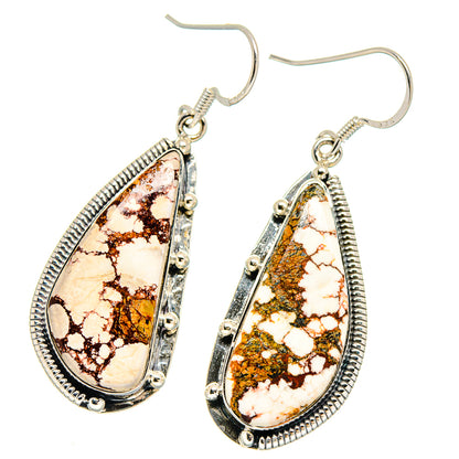 Wild Horse Jasper Earrings handcrafted by Ana Silver Co - EARR422787