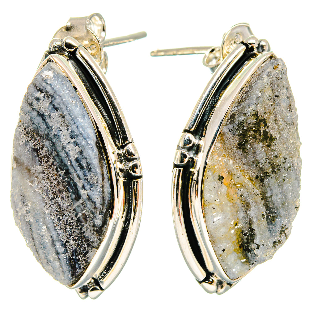 Desert Druzy Earrings handcrafted by Ana Silver Co - EARR422792