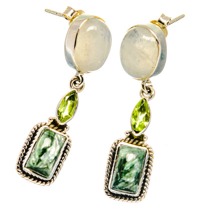Seraphinite Earrings handcrafted by Ana Silver Co - EARR422797