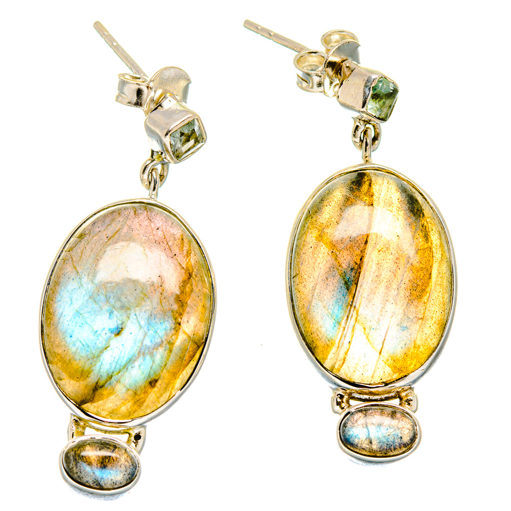 Labradorite Earrings handcrafted by Ana Silver Co - EARR422798