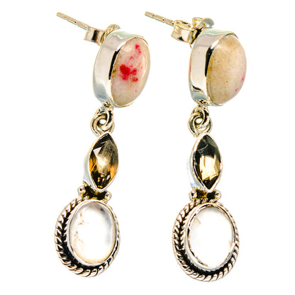 Thulite Earrings handcrafted by Ana Silver Co - EARR422800