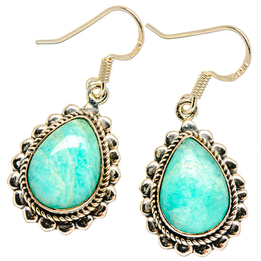 Amazonite Earrings handcrafted by Ana Silver Co - EARR422803
