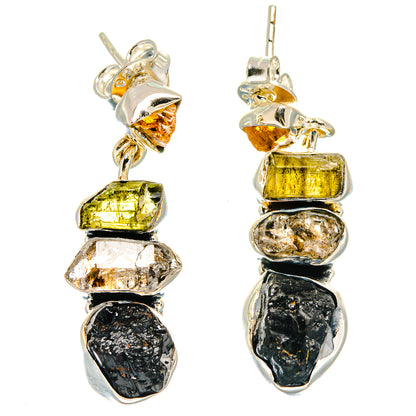 Black Tourmaline Earrings handcrafted by Ana Silver Co - EARR422804