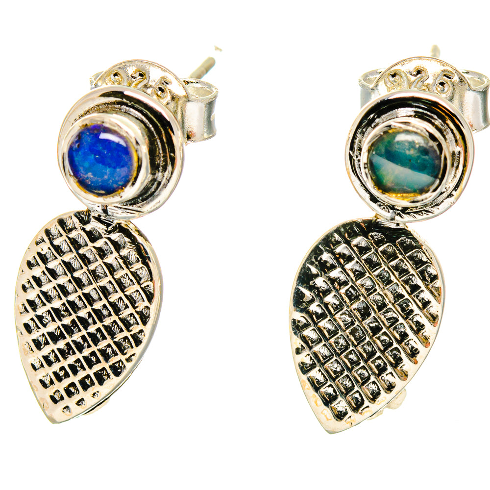 Ethiopian Opal Earrings handcrafted by Ana Silver Co - EARR422821