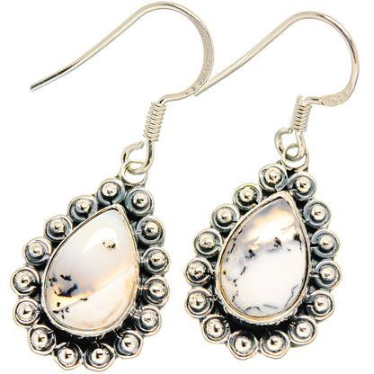 Dendritic Opal Earrings handcrafted by Ana Silver Co - EARR422822