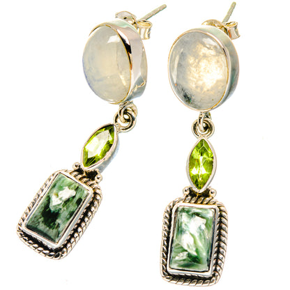 Seraphinite Earrings handcrafted by Ana Silver Co - EARR422827
