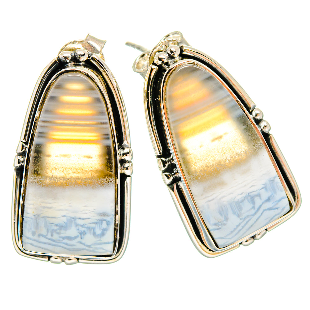 Owyhee Opal Earrings handcrafted by Ana Silver Co - EARR422832