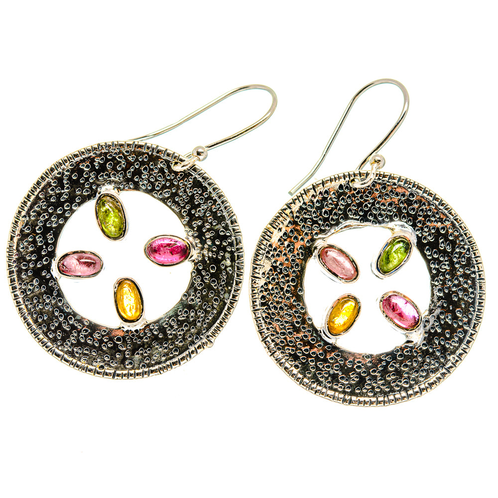 Pink Tourmaline Earrings handcrafted by Ana Silver Co - EARR422836