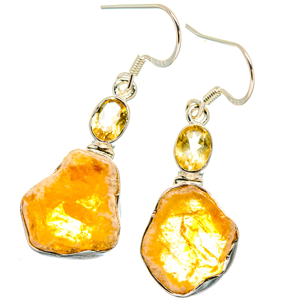 Citrine Earrings handcrafted by Ana Silver Co - EARR422845