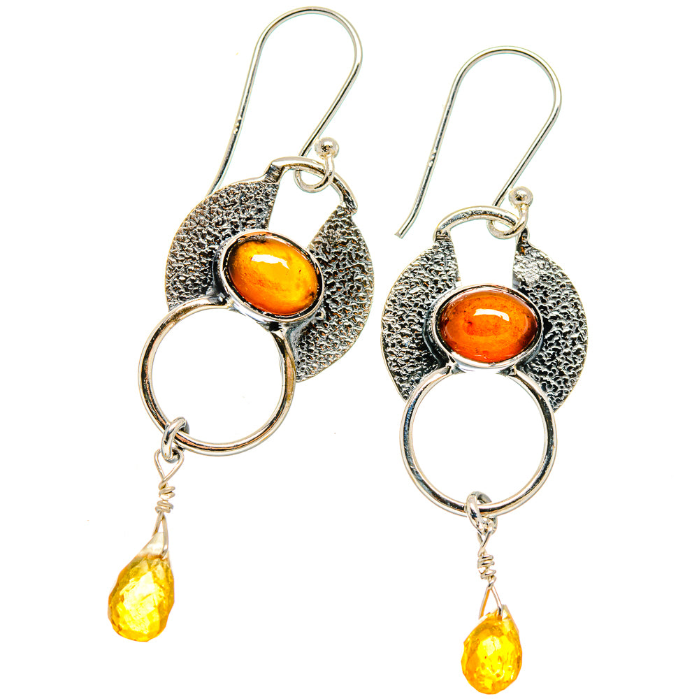 Carnelian Earrings handcrafted by Ana Silver Co - EARR422848