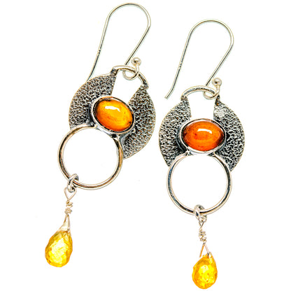 Carnelian Earrings handcrafted by Ana Silver Co - EARR422848