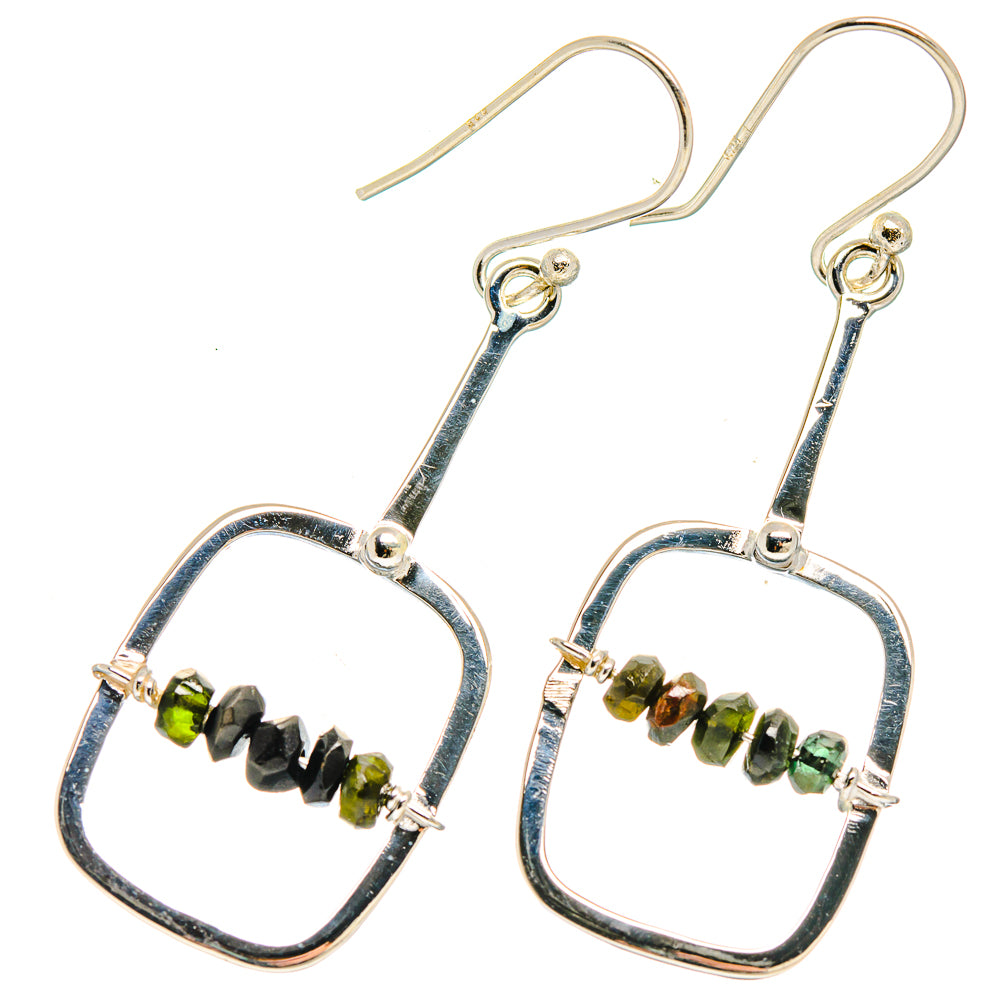 Green Tourmaline Earrings handcrafted by Ana Silver Co - EARR422851