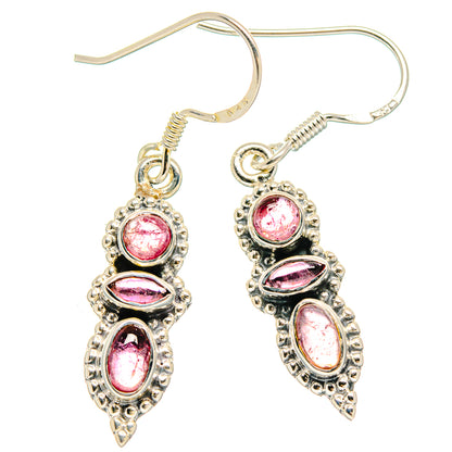 Pink Tourmaline Earrings handcrafted by Ana Silver Co - EARR422854