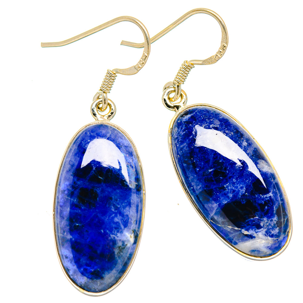 Sodalite Earrings handcrafted by Ana Silver Co - EARR422855