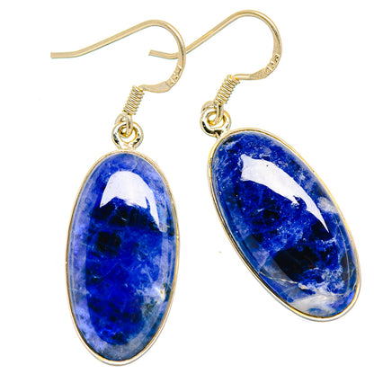 Sodalite Earrings handcrafted by Ana Silver Co - EARR422855