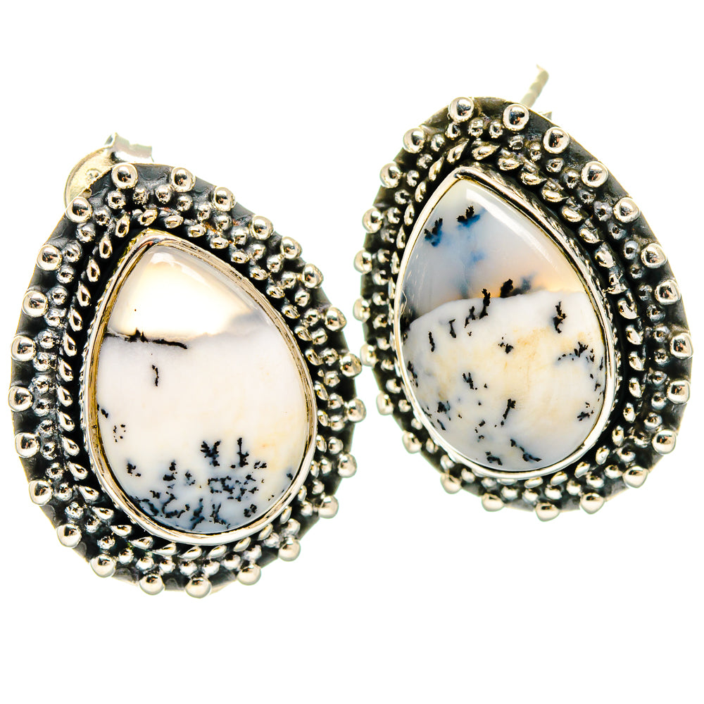 Dendritic Opal Earrings handcrafted by Ana Silver Co - EARR422860
