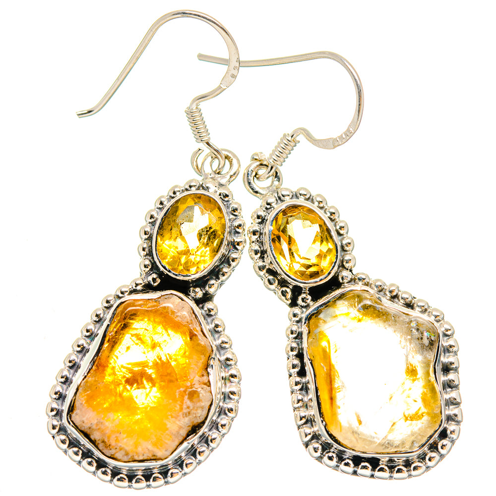 Citrine Earrings handcrafted by Ana Silver Co - EARR422868