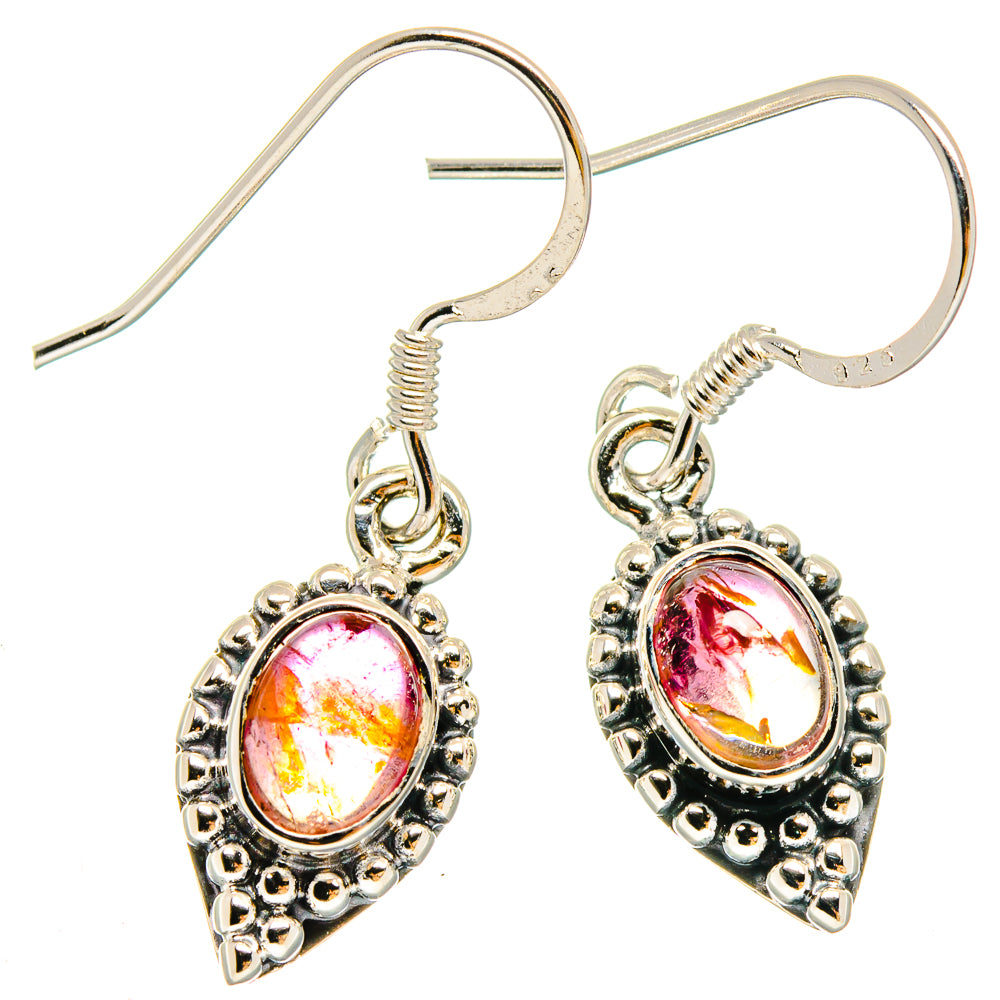 Pink Tourmaline Earrings handcrafted by Ana Silver Co - EARR422903
