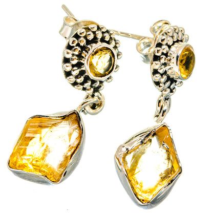 Citrine Earrings handcrafted by Ana Silver Co - EARR422908