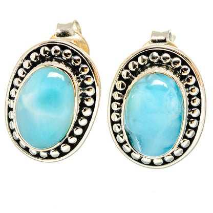 Larimar Earrings handcrafted by Ana Silver Co - EARR422909
