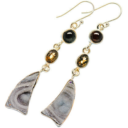 Desert Druzy Earrings handcrafted by Ana Silver Co - EARR422915
