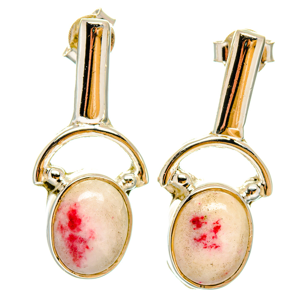 Thulite Earrings handcrafted by Ana Silver Co - EARR422916