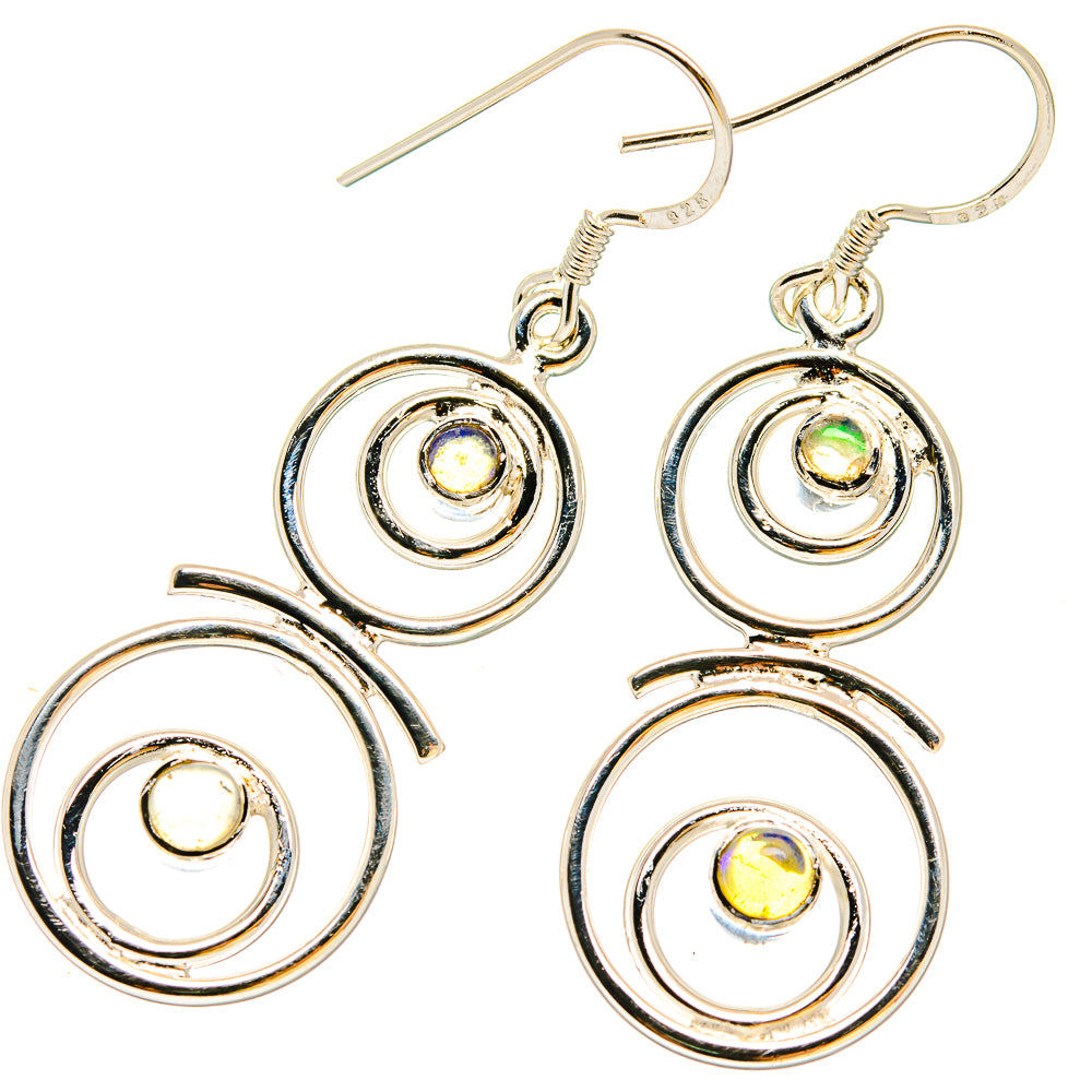 Ethiopian Opal Earrings handcrafted by Ana Silver Co - EARR422933