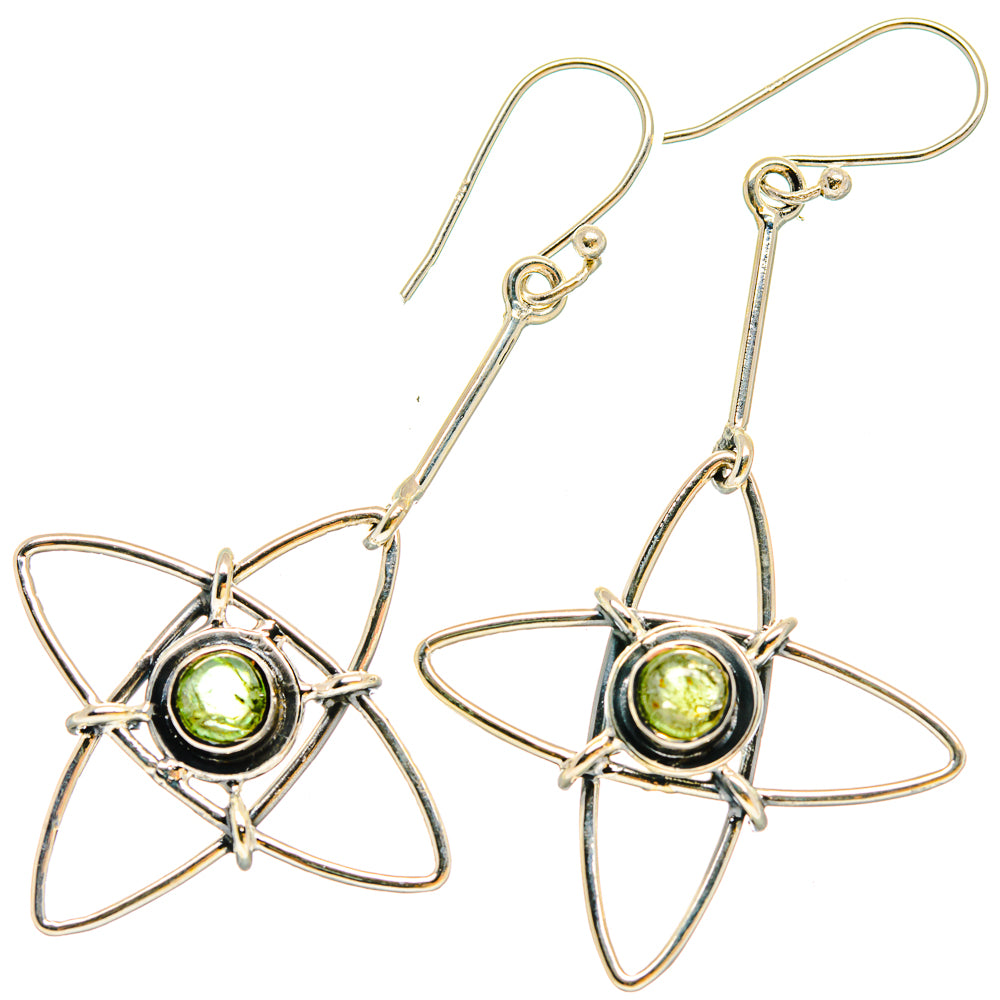 Green Tourmaline Earrings handcrafted by Ana Silver Co - EARR422947